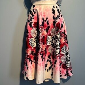 BREEZE Floral A-Line Skirt